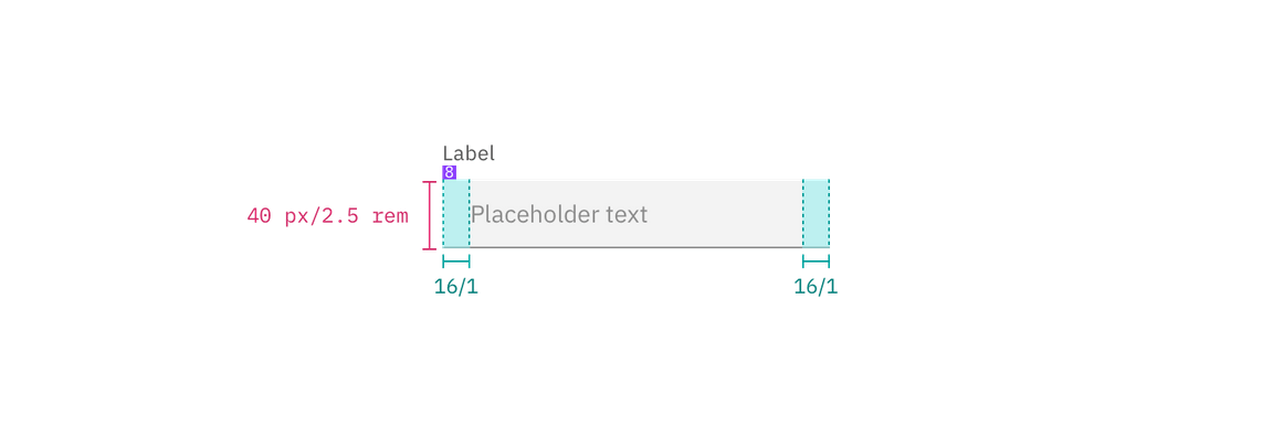 Structure and spacing measurements for text input